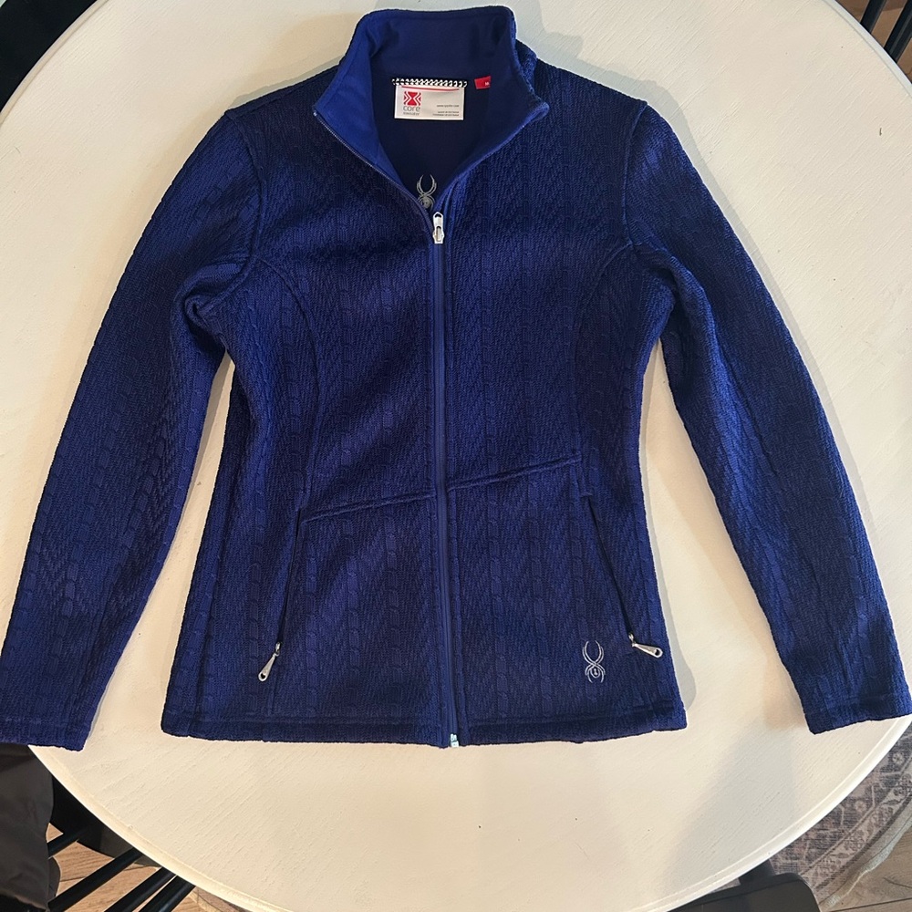Spyder Core Front Zip Sweater Jacket in Deep Purple